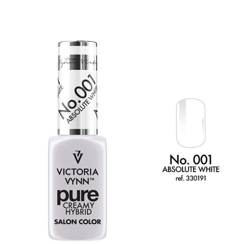 VICTORIA VYNN 001 Pure Creamy Hybrid Absolute White kremowy Lakier hybrydowy 8ml