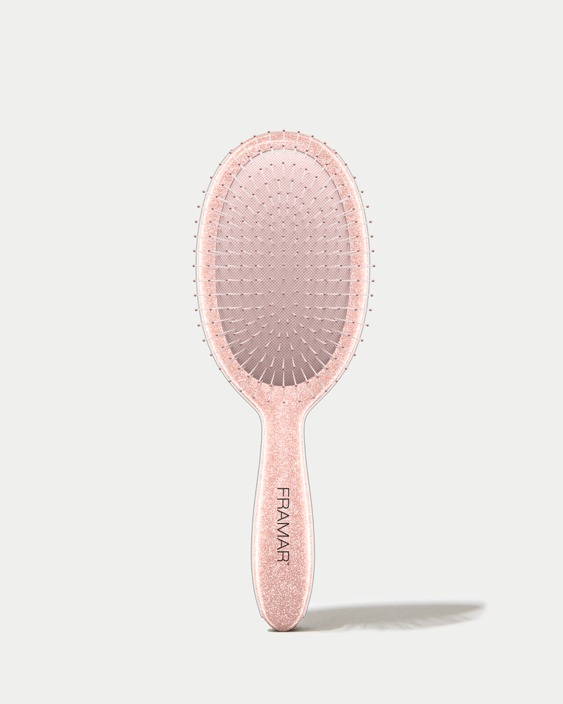 Framar Rose Gold Glitter Szczotka Do Rozczesywania Różowe Złoto Z Brokatem