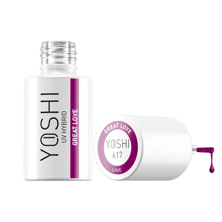 Yoshi Lakier Hybrydowy 617 Great Love UV LED 6 ml