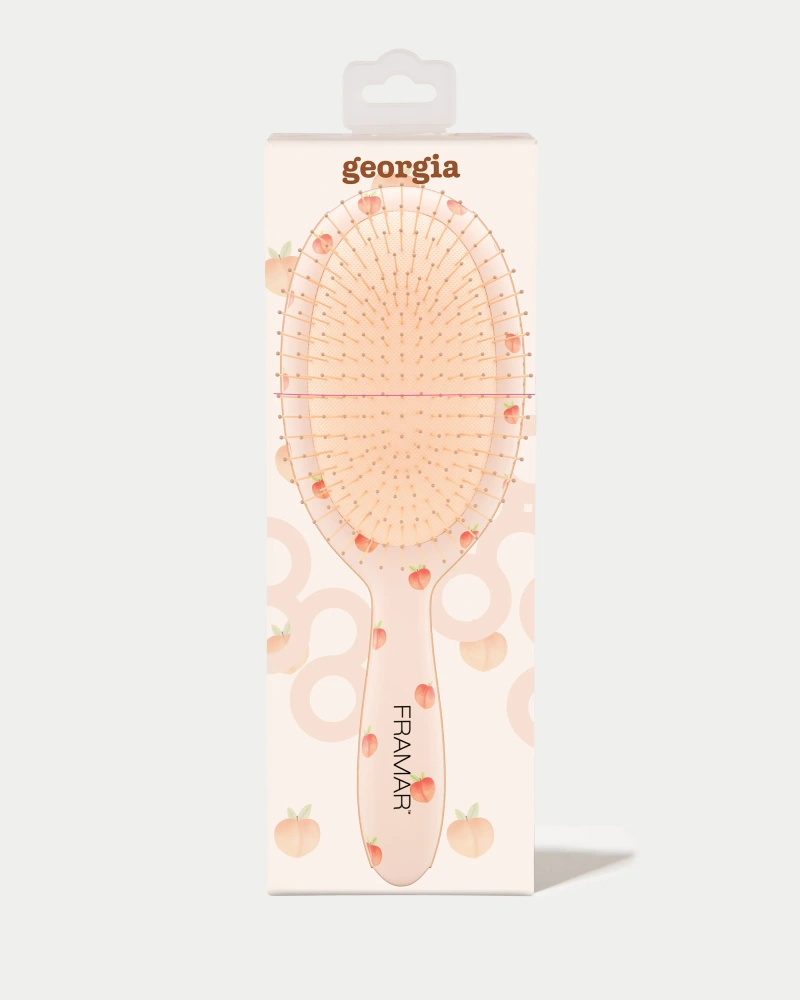 Framar Peach Please Georgia Szczotka Do Rozczesywania Wzór W Brzoskwinie