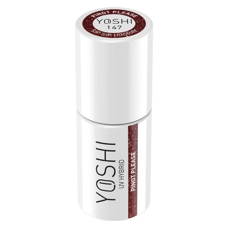 Yoshi Lakier Hybrydowy 147 Pinot Please UV LED 6 ml