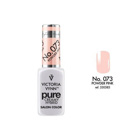 VICTORIA VYNN 073 Pure Creamy Hybrid Powder Pink kremowy Lakier hybrydowy 8ml 