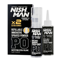 Nishman Refillable Innovative Sprayed Powder P0 Puder Do Stylizacji Włosów 20g + 20g