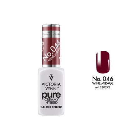 VICTORIA VYNN 046 Pure Creamy Hybrid Wine Mirage kremowy Lakier hybrydowy 8ml 