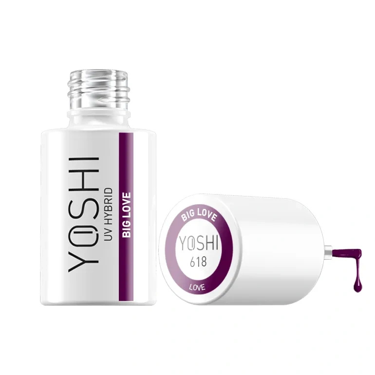 Yoshi Lakier Hybrydowy 618 Big Love UV LED 6 ml