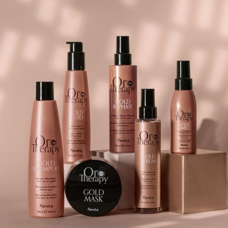 Oro Therapy Oro Therapy Gold Maska Rozświetlająco-odżywcza do Włosów Wszystkich Rodzajów 300 ml