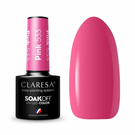 Claresa Lakier Hybrydowy Pink 533 5g 