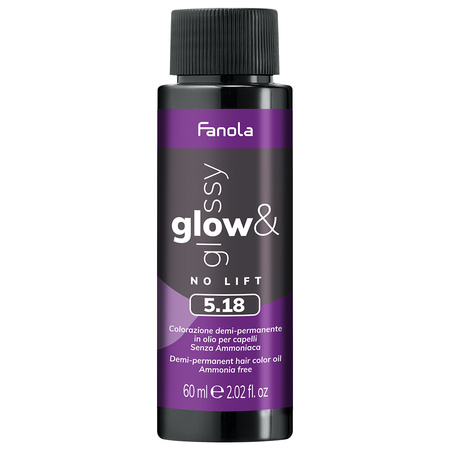 Fanola Glow & Glossy 5.18 Farba Półtrwała 60 ml