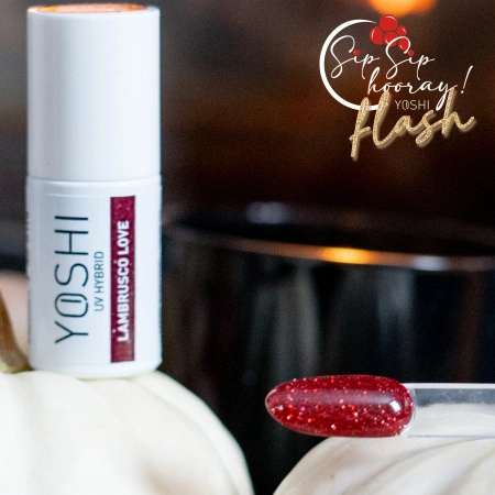 Yoshi Lakier Hybrydowy 146 Lambrusco Love UV LED 6 ml