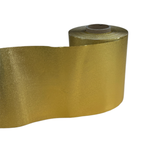 Folia Fryzjerska Aluminiowa Złota Ryflowana z Podajnikiem 100 metrów