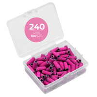 Clavier Nakładki Ścierne Na Mini Mandrel 3 mm - Gradacja 240 Do Manicure, Pedicure 100 szt.