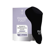 Pharm Foot Bambusowe Skarpetki Czarne z Jonami Srebra r. 43-46
