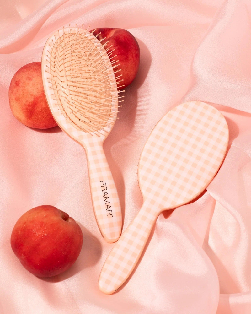 Framar Peach Please Belle Szczotka Do Rozczesywania Brzoskwiniowa Kratka