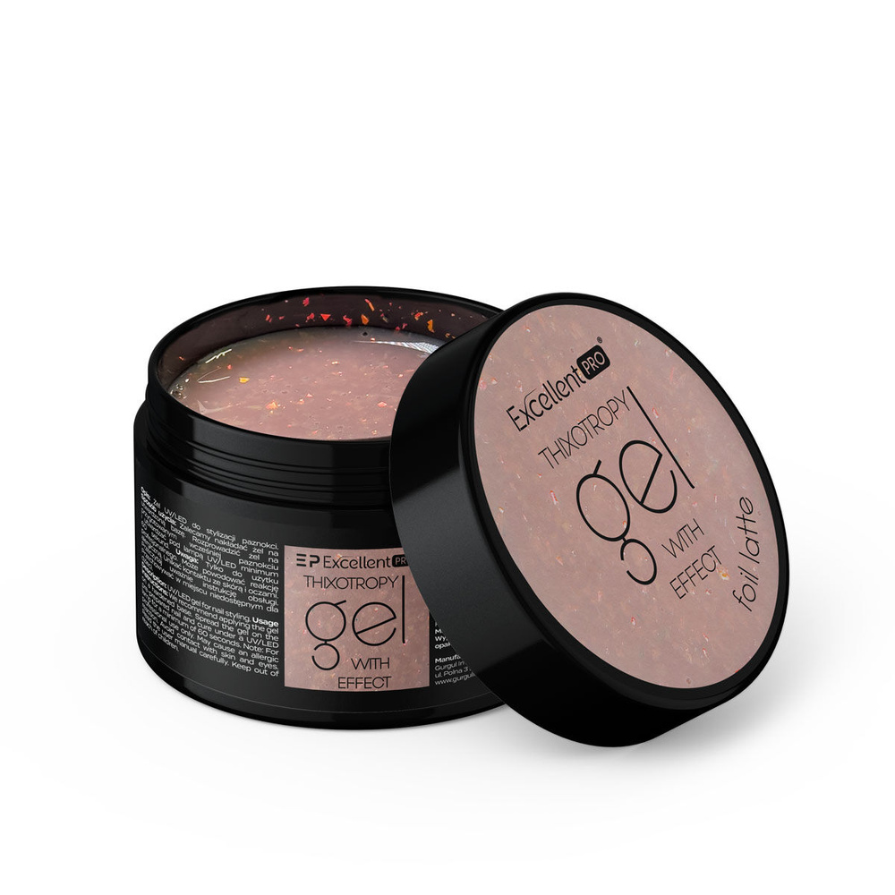 Excellent Pro Thixotropy Gel With Effect Foil Latte 15g