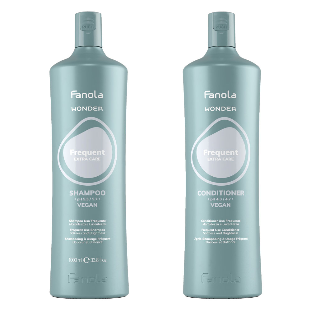 Fanola Zestaw Wonder Frequent Szampon Do Codziennej Pielęgnacji 1000 ml + Odżywka 1000 ml