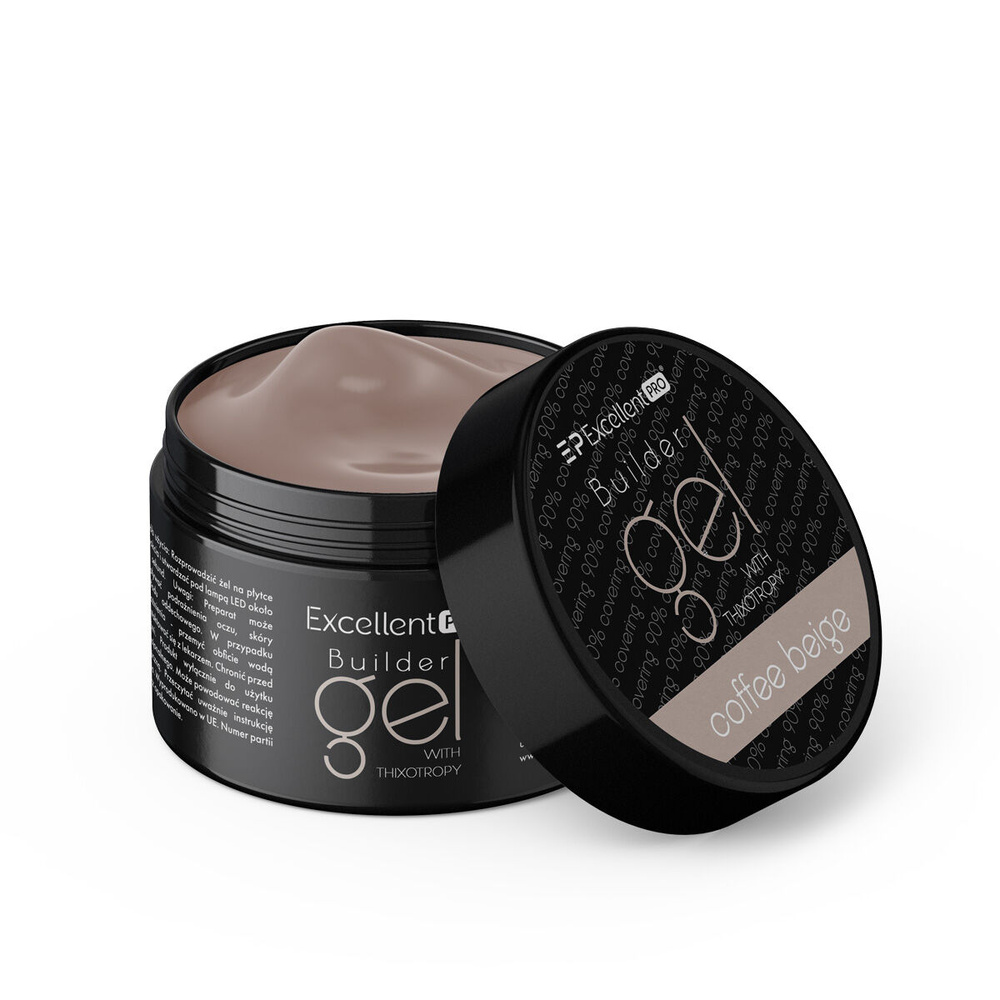 Excellent PRO Builder Thixo Coffee Beige Żel budujący do paznokci 15g