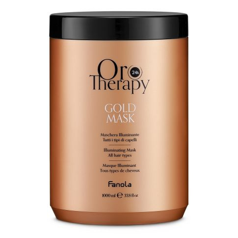 Oro Therapy Gold Maska Rozświetlająco-wygładzająca do Włosów Wszystkich Typów 1000 ml