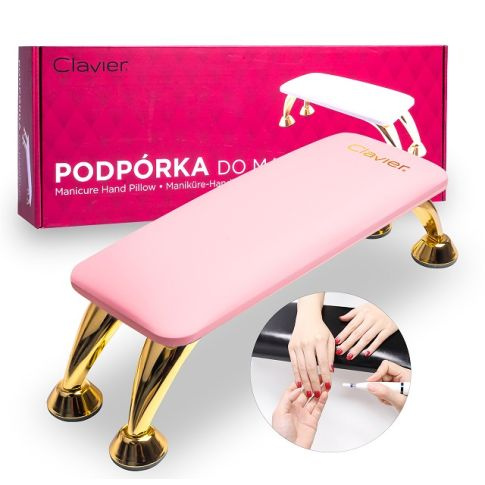 Clavier Podpórka Do Manicure / Podstawka Pod Dłonie Różowa 