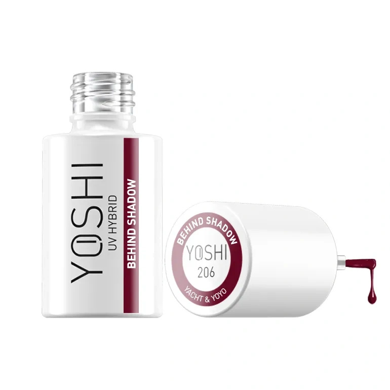 Yoshi Lakier Hybrydowy 206 Behind Shadow UV LED 6 ml