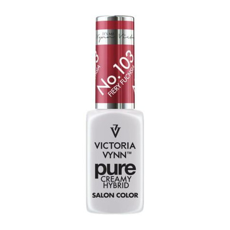 VICTORIA VYNN 103 Pure Creamy Hybrid Fiery Fuchsia kremowy Lakier hybrydowy 8ml 