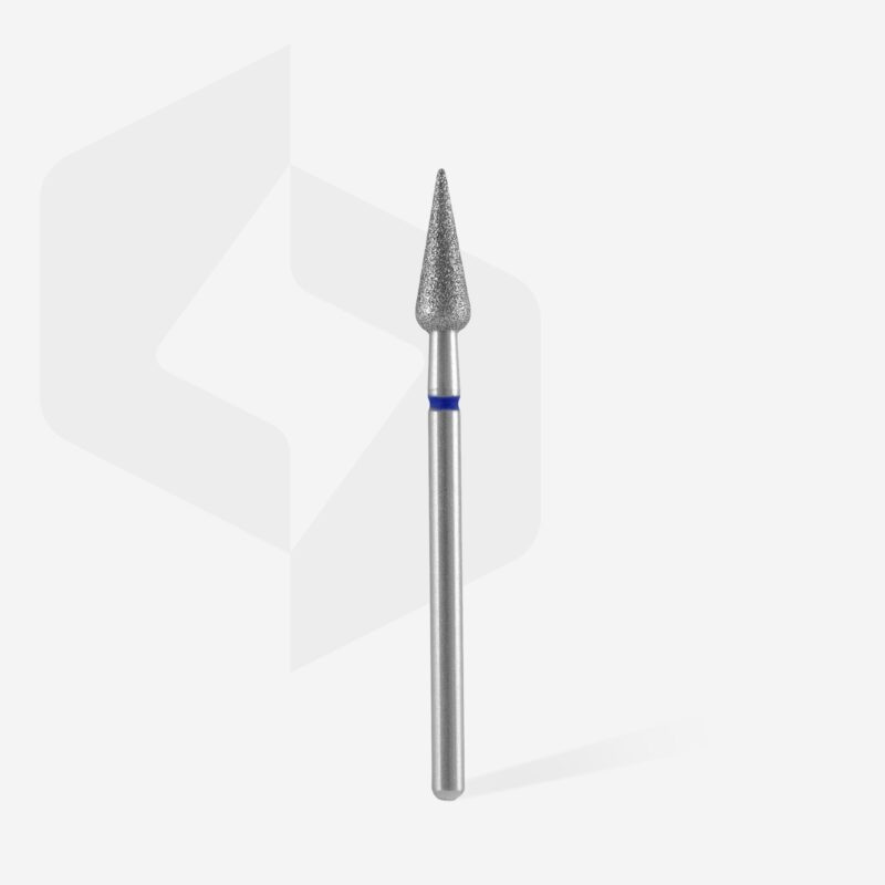 Staleks Frez Diamentowy Grusza Ostra Niebieska Expert 4 mm/ 12 mm