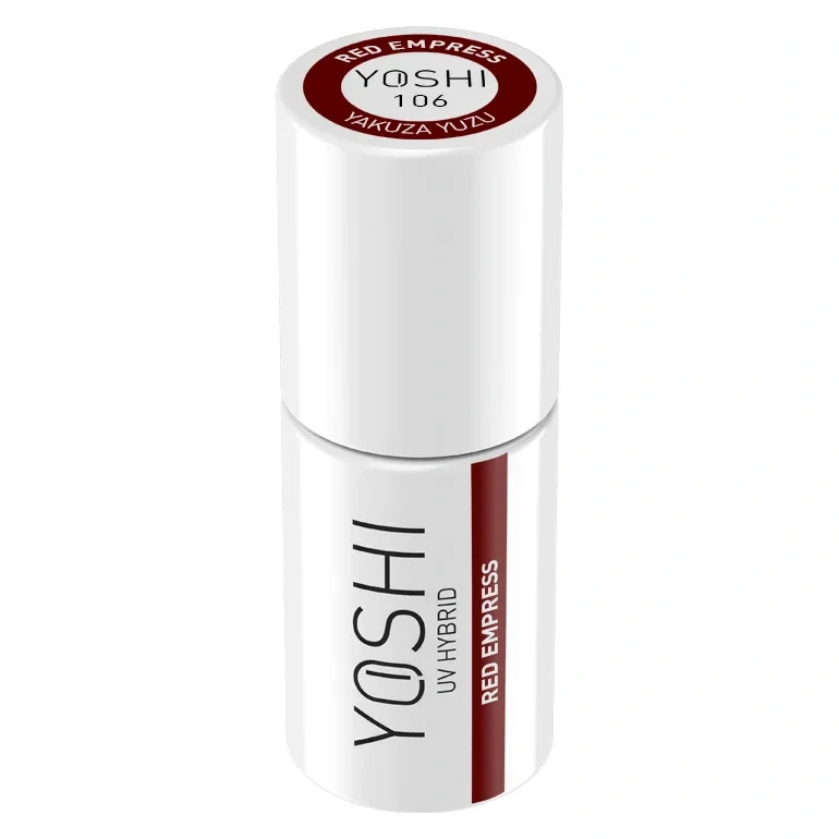 Yoshi Lakier Hybrydowy 106 Red Empress UV LED 6 ml