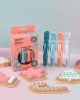 Framar Cookie Cutter Zestaw 4 Brokatowych Klipsów Fryzjerskich Gator Grip