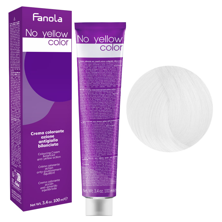 Fanola No Yellow ML.00 Lightener Farba Do Włosów 100 ml 