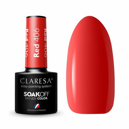 Claresa Lakier Hybrydowy Red 406 5g 