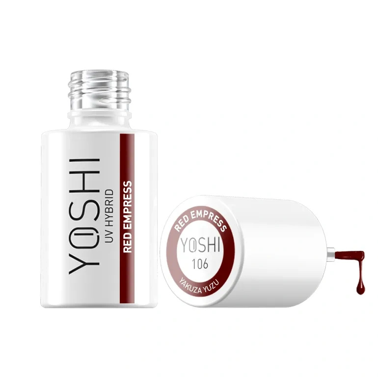 Yoshi Lakier Hybrydowy 106 Red Empress UV LED 6 ml