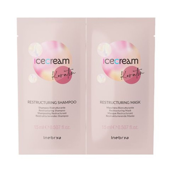 Inebrya Keratin Próbka Szampon 15 ml + Maska 15 ml