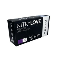 HJR Onyks Nitrylove Rękawice Nitrylowe Czarne M 100 szt.