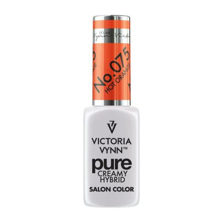 VICTORIA VYNN 075 Pure Creamy Hybrid Hot Orange kremowy Lakier hybrydowy 8ml 