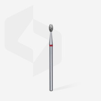 Staleks Frez Diamentowy Oliwka Czerwona Expert Średnica 2,5 mm/ 5mm