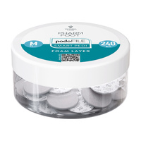 Pharm Foot Podo File Foam Layer 240 M Wymienne Nakładki Ścierne Na Podo Disc 50 szt. - Słoik