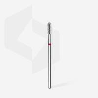 Staleks Frez Diamentowy Zaokrąglony Walec Czerwony Expert 2,3mm/6,5mm