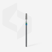 Staleks Frez Diamentowy DUO Stożek Niebiesko-Zielony Expert 2,5mm/8mm