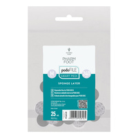 Pharm Foot Podo File Sponge Layer 240 M Wymienne Nakładki Ścierne Na Podo Disc 25 szt. - Refill Woreczek