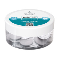 Pharm Foot Podo File Foam Layer 180 M Wymienne Nakładki Ścierne Na Podo Disc 50 szt. - Słoik