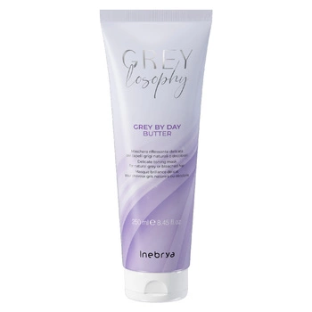 Inebrya Greylosophy Grey By Day Rozświetlająca Maska Do Włosów Blond i Siwych 250 ml