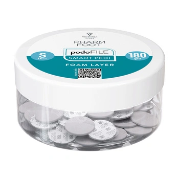 Pharm Foot Podo File Foam Layer 180 S Wymienne Nakładki Ścierne Na Podo Disc 50 szt. - Słoik