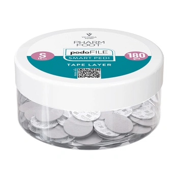 Pharm Foot Podo File Tape Layer 180 S Wymienne Nakładki Ścierne Na Podo Disc 50 szt. - Słoik
