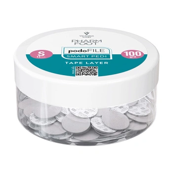 Pharm Foot Podo File Tape Layer 100 S Wymienne Nakładki Ścierne Na Podo Disc 50 szt. - Słoik