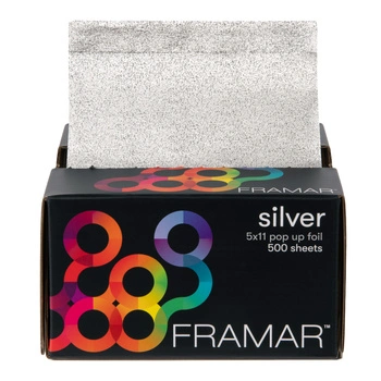 Framar Silver Folia Fryzjerska Ryflowana W Arkuszach 500 szt.