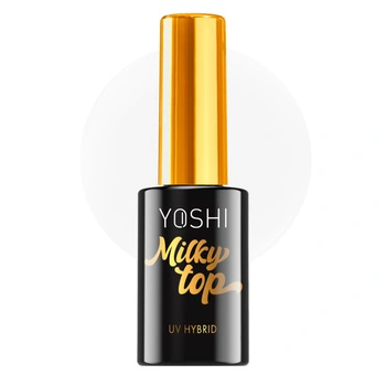 Yoshi Top Milky Mleczny Top Hybrydowy do Paznokci 10 ml
