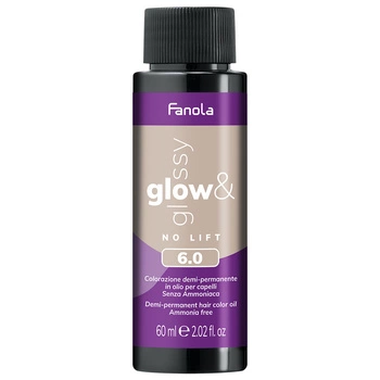 Fanola Glow & Glossy 6.0 Farba Półtrwała 60 ml
