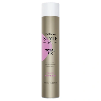 Inebrya Style-In Total Fix Extra Mocny Lakier Do Włosów 750 ml