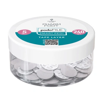Pharm Foot Podo File Tape Layer 240 S Wymienne Nakładki Ścierne Na Podo Disc 50 szt. - Słoik