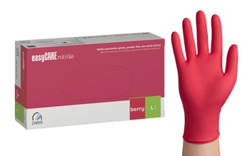 Zarys Easy Care Rękawice Malinowe Nitrylowe L 100 szt.