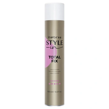 Inebrya Style-In Total Fix Extra Mocny Lakier Do Włosów 500 ml